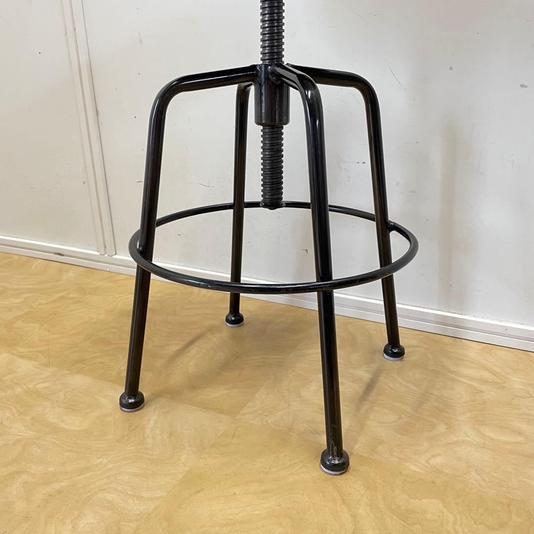 関家具 回転スツール クラッシュゲート 椅子 丸イス チェア アイアン 鉄脚