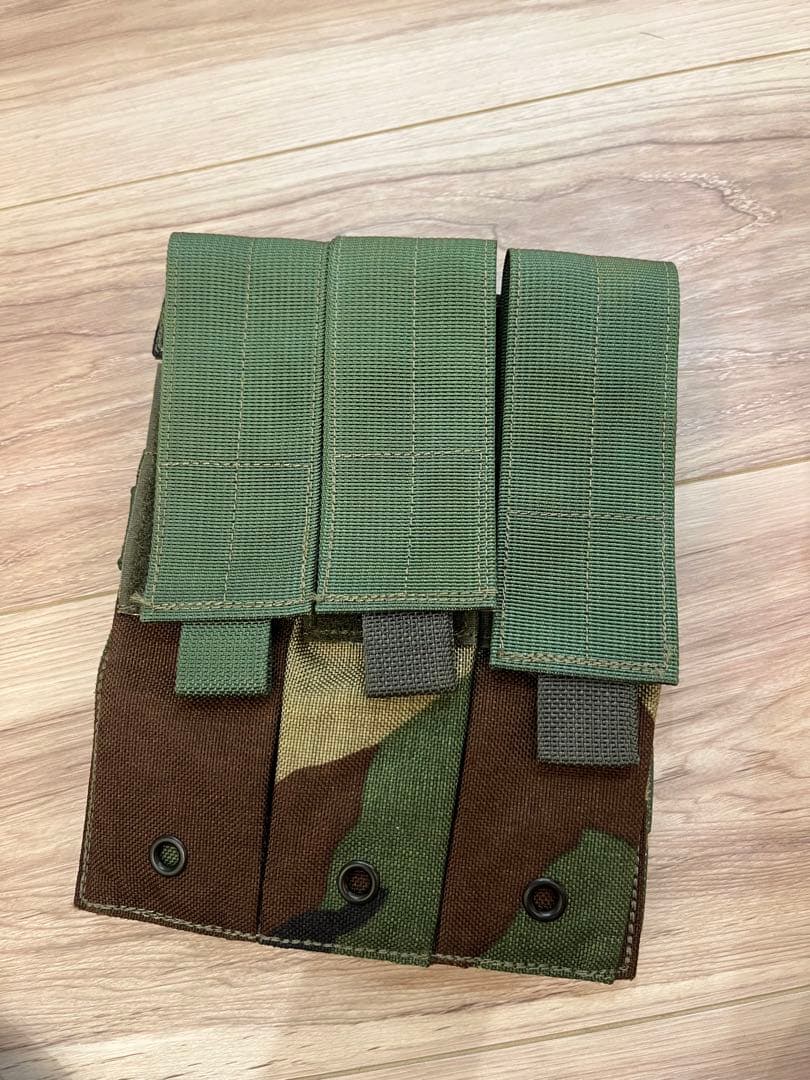 実物　LBX-0094 プレートキャリア　ウッドランド　サバゲー　装備　ポーチ類