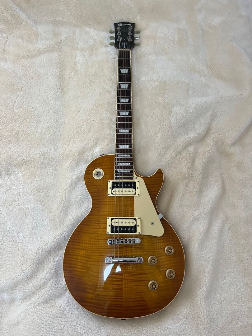 【調整済】Bacchus バッカス　レスポール　ネック修理　エレキギター