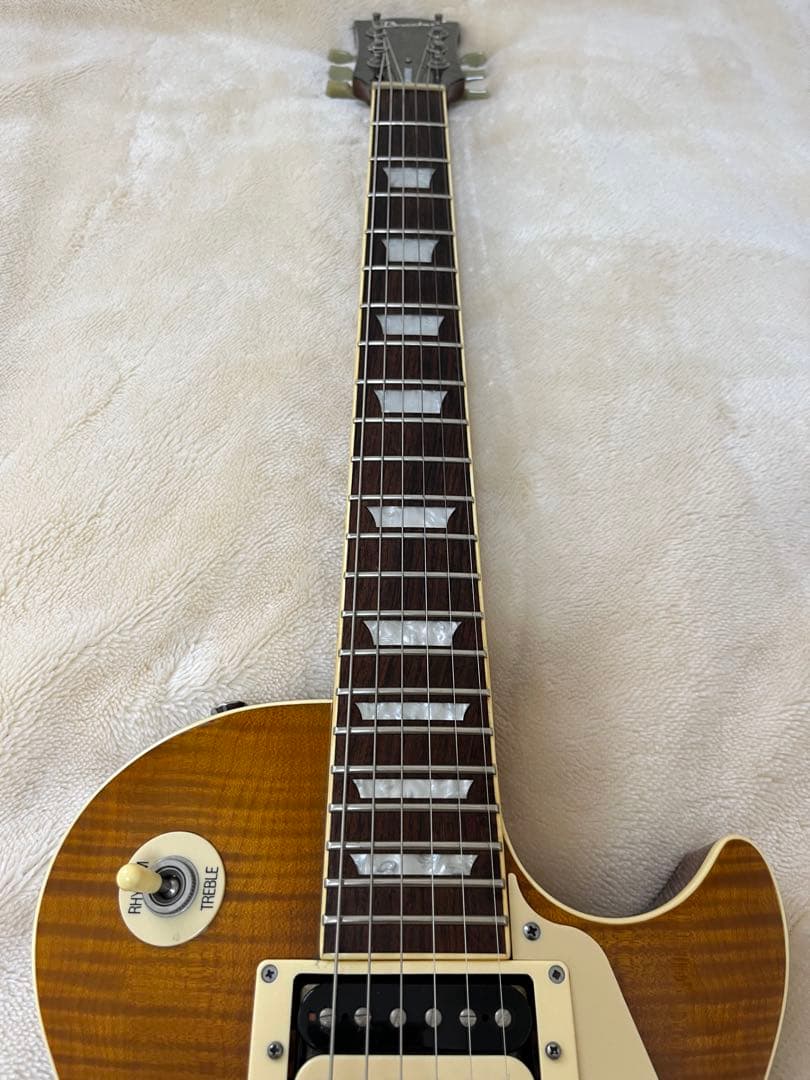 【調整済】Bacchus バッカス　レスポール　ネック修理　エレキギター