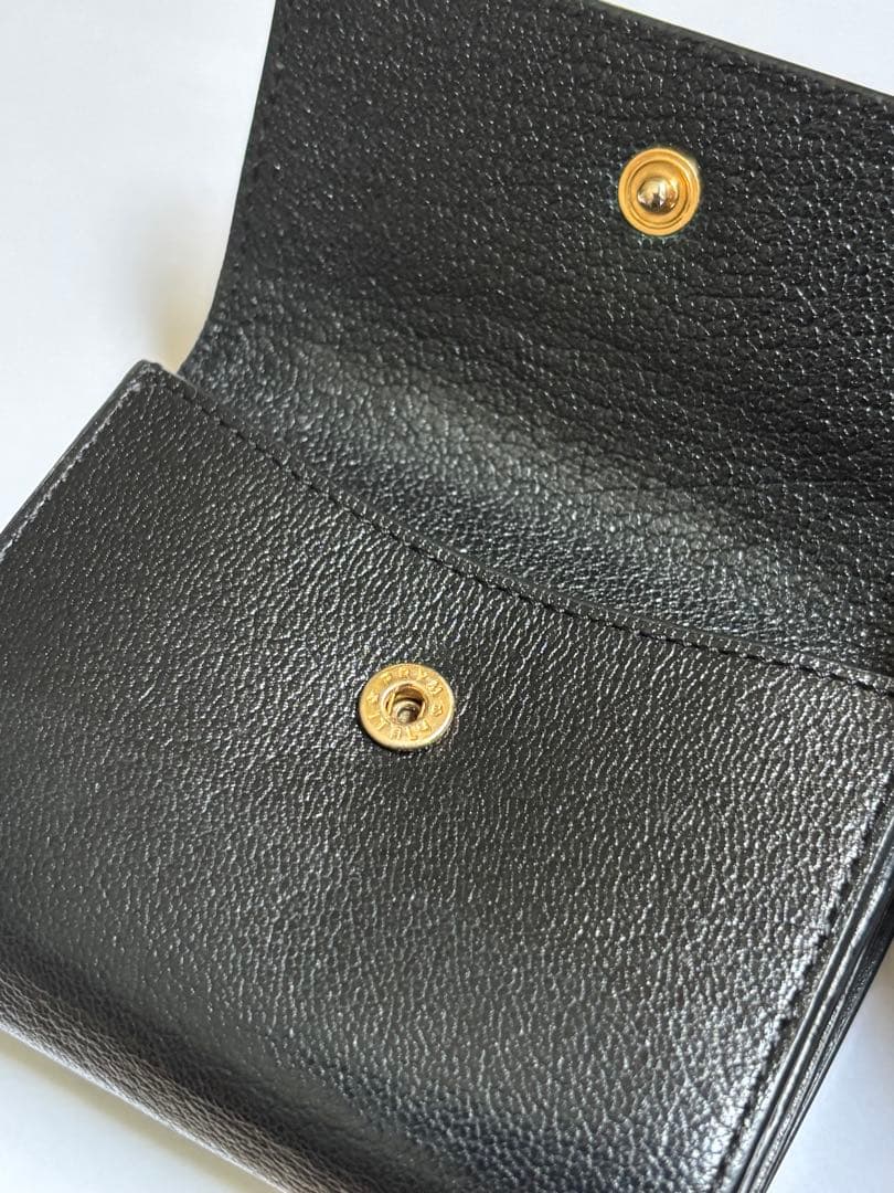 アニヤハインドマーチ　MINI TRIFOLD EYES ブラック