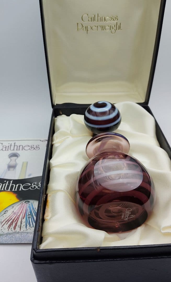 超希少限定品☆ケイスネス Caithness 香水瓶 ペーパーウェイト 切子