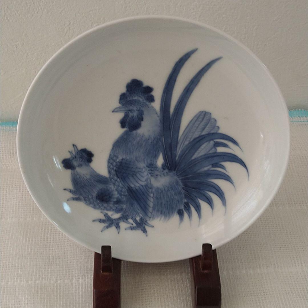 整理NO.55　鍋島染付鶏図（ニ羽）江戸中期