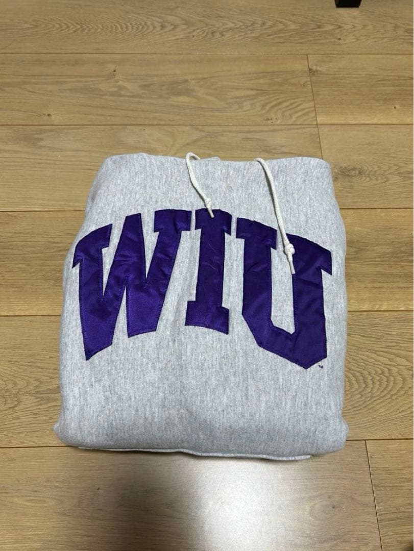 【the cotton exchange】ロゴスウェット オーバーサイズパーカー