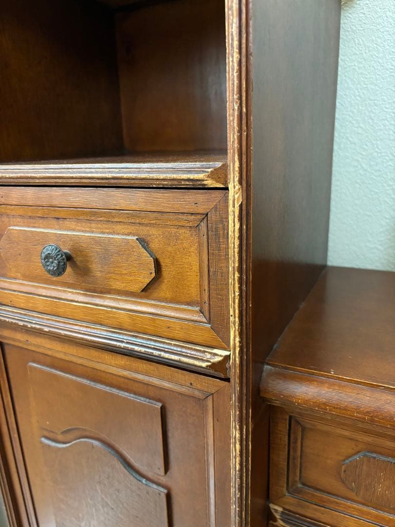 昭和レトロ　アンティーク　収納家具　電話台