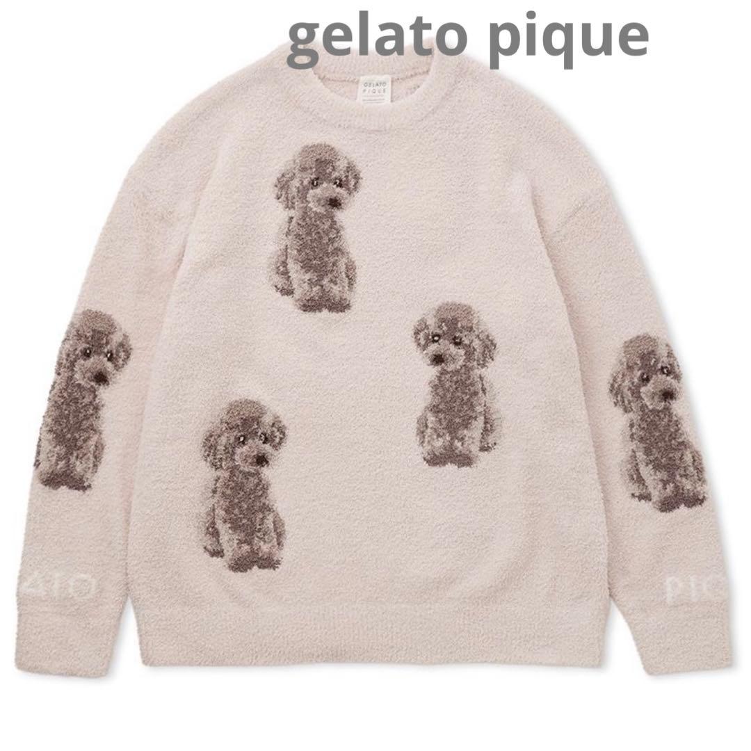 ジェラートピケ　トイプードル　ジャガード　プルオーバー　上下セット　限定品　新品