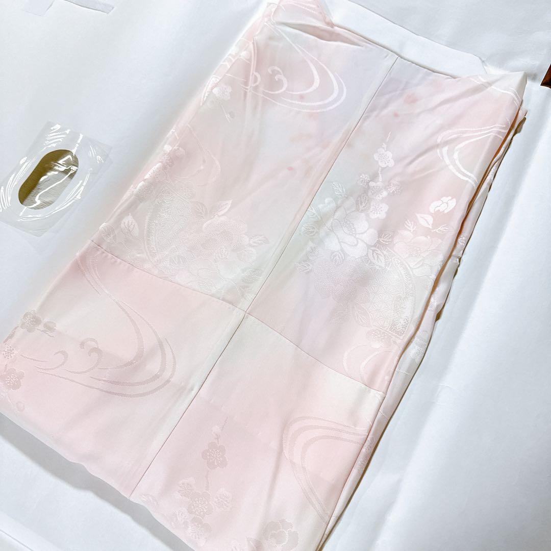 松竹梅　クリーム　振袖　成人式　フルセット