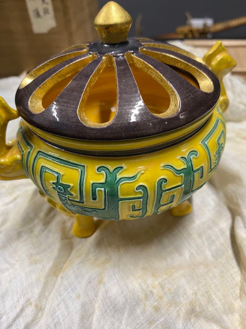永樂善五郎　香炉　骨董品　古美術品　工芸品