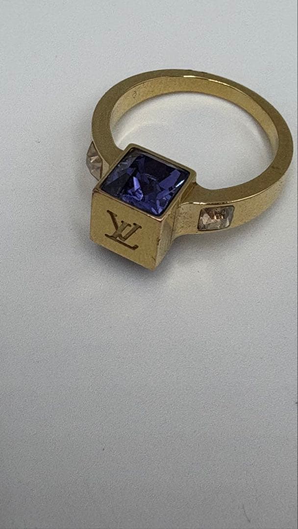 美品 ルイヴィトン M65098 バーグ ギャンブル リング ゴールド　M