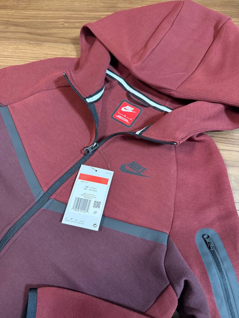 新品 キッズL(160) ワイン テックフリース セットアップ 赤タグ NIKE