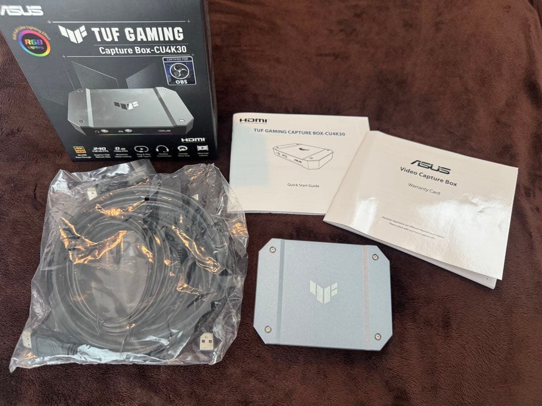 [4K対応] 低遅延TUF GAMING 外付キャプチャーボード CU4K30