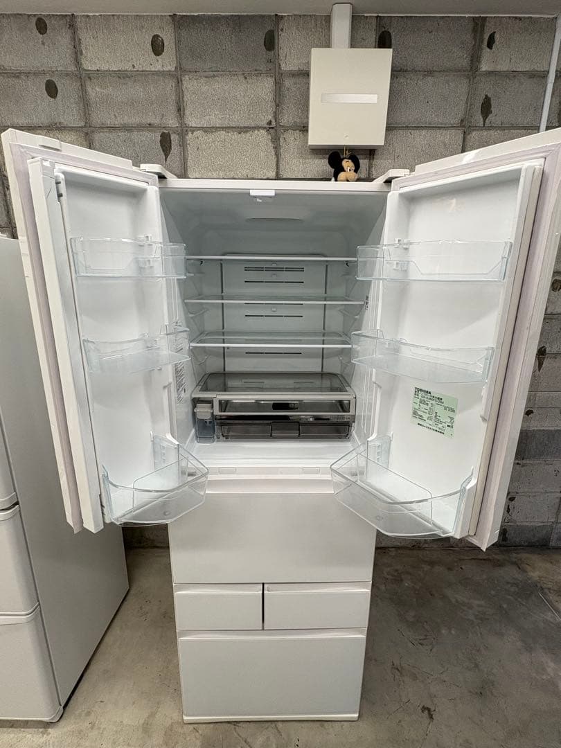 配送設置まで/東芝VEGETA美品6ドア冷蔵庫