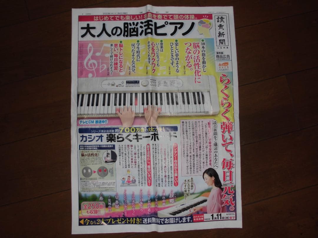 CASIO 楽らくキーボード カラオケマイク付き　LK-526　６１鍵