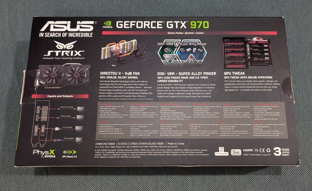ASUS STRIX GeForce GTX 970 4GB グラフィックボード