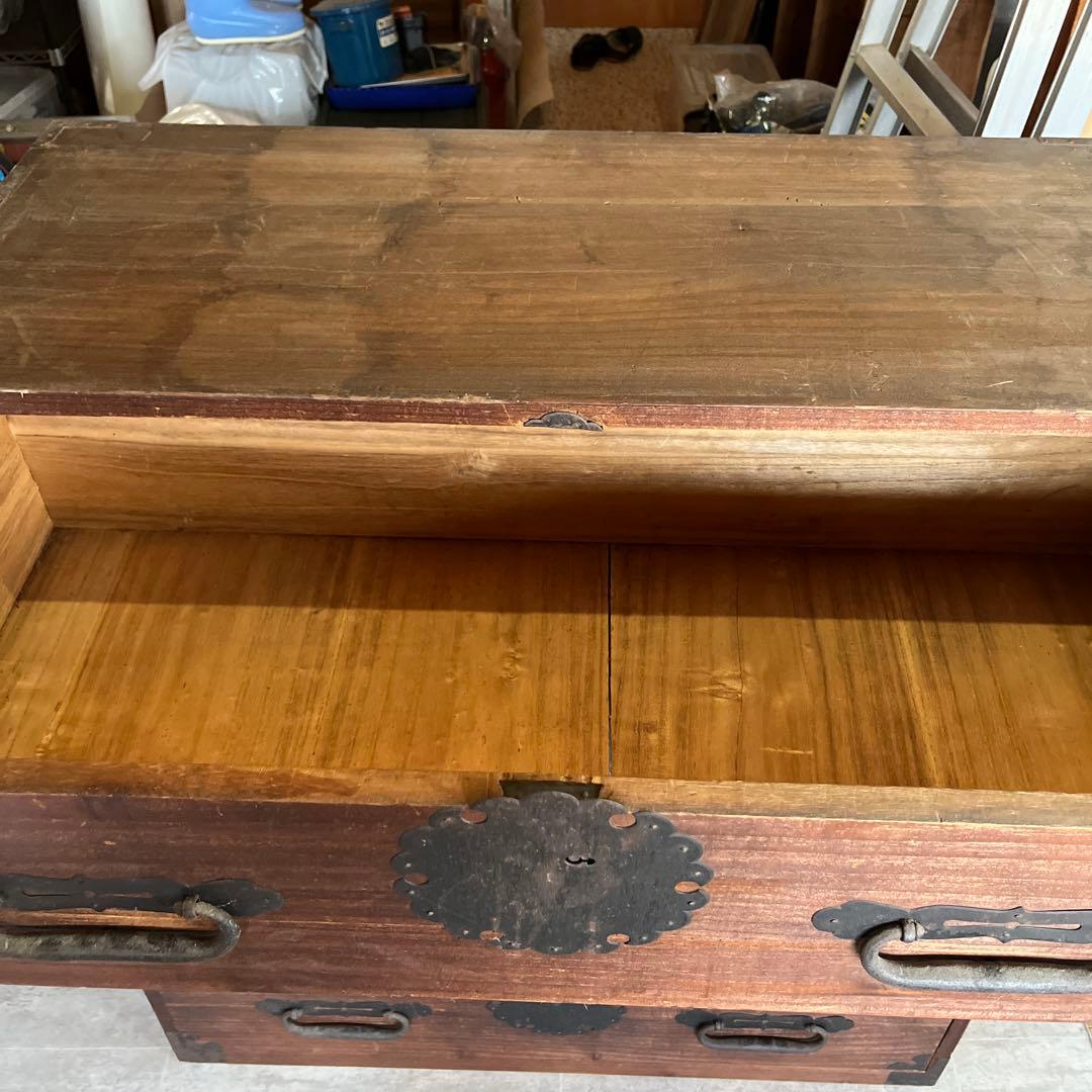 【引き取り限定】伝統的な和風木製箪笥 4引き出し