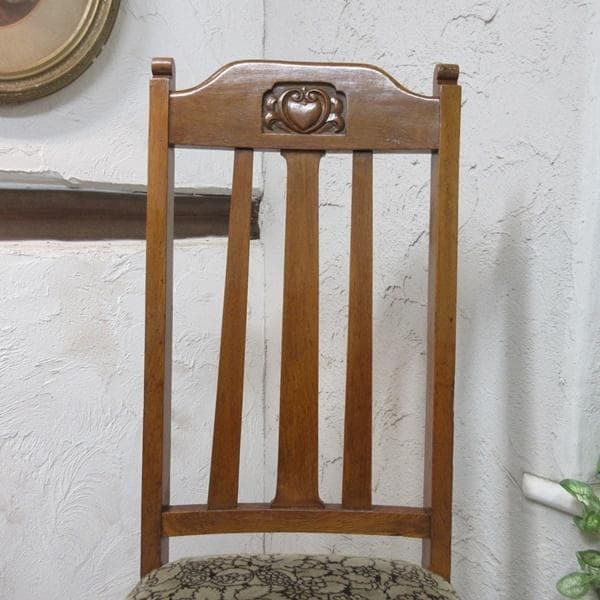 イギリス アンティーク 家具 ダイニングチェア 張りぐるみ椅子 英国 4108d