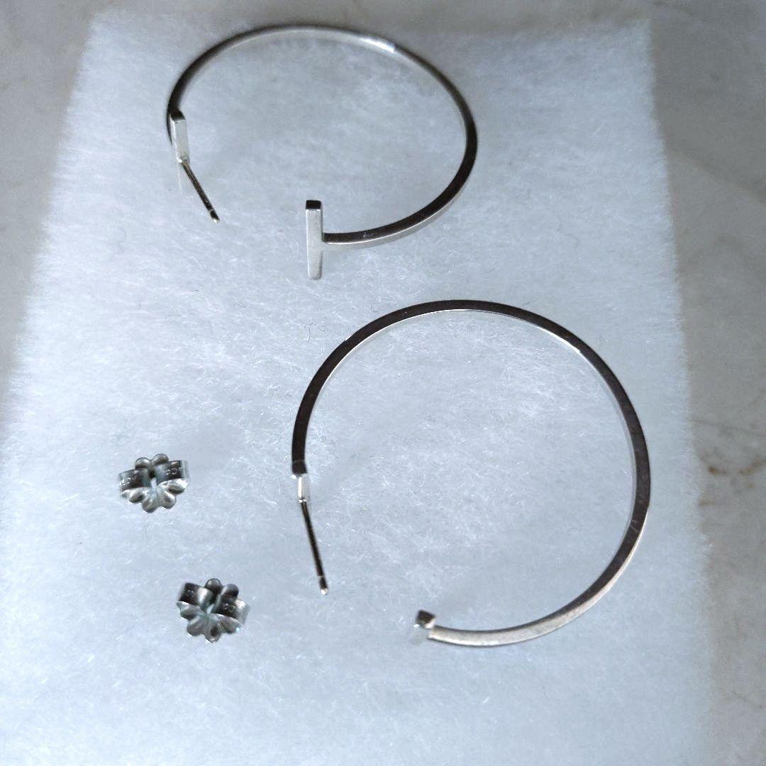 ティファニー Tワイヤー ラージ ピアス シルバー925