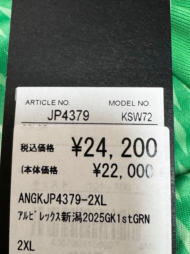 アルビレックス新潟 GK ユニフォーム