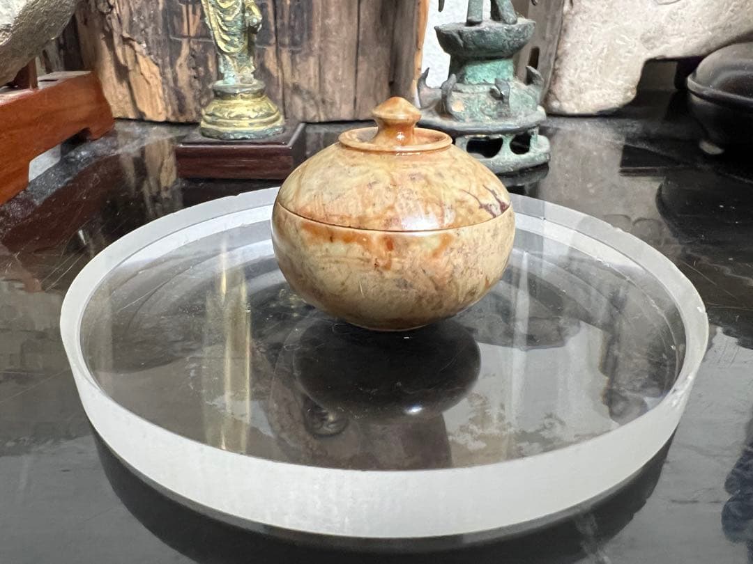 滑石製 舎利容器 仏具 仏教美術 仏像 古美術 骨董