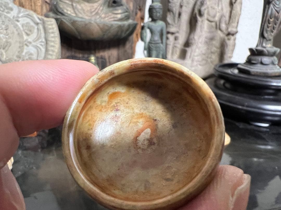 滑石製 舎利容器 仏具 仏教美術 仏像 古美術 骨董