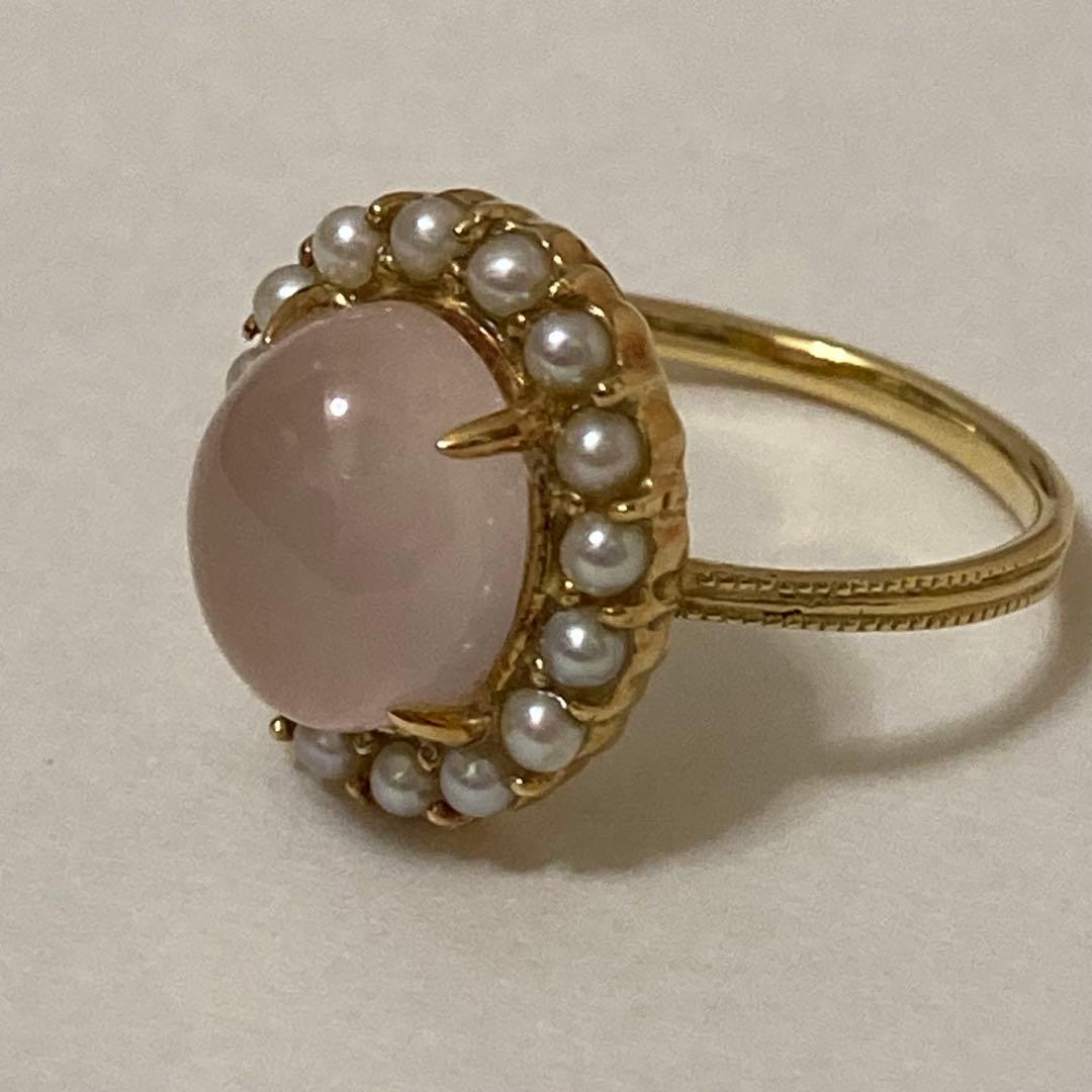 【匿名配送】 jpearl ジェイパール リング ローズクォーツ パール