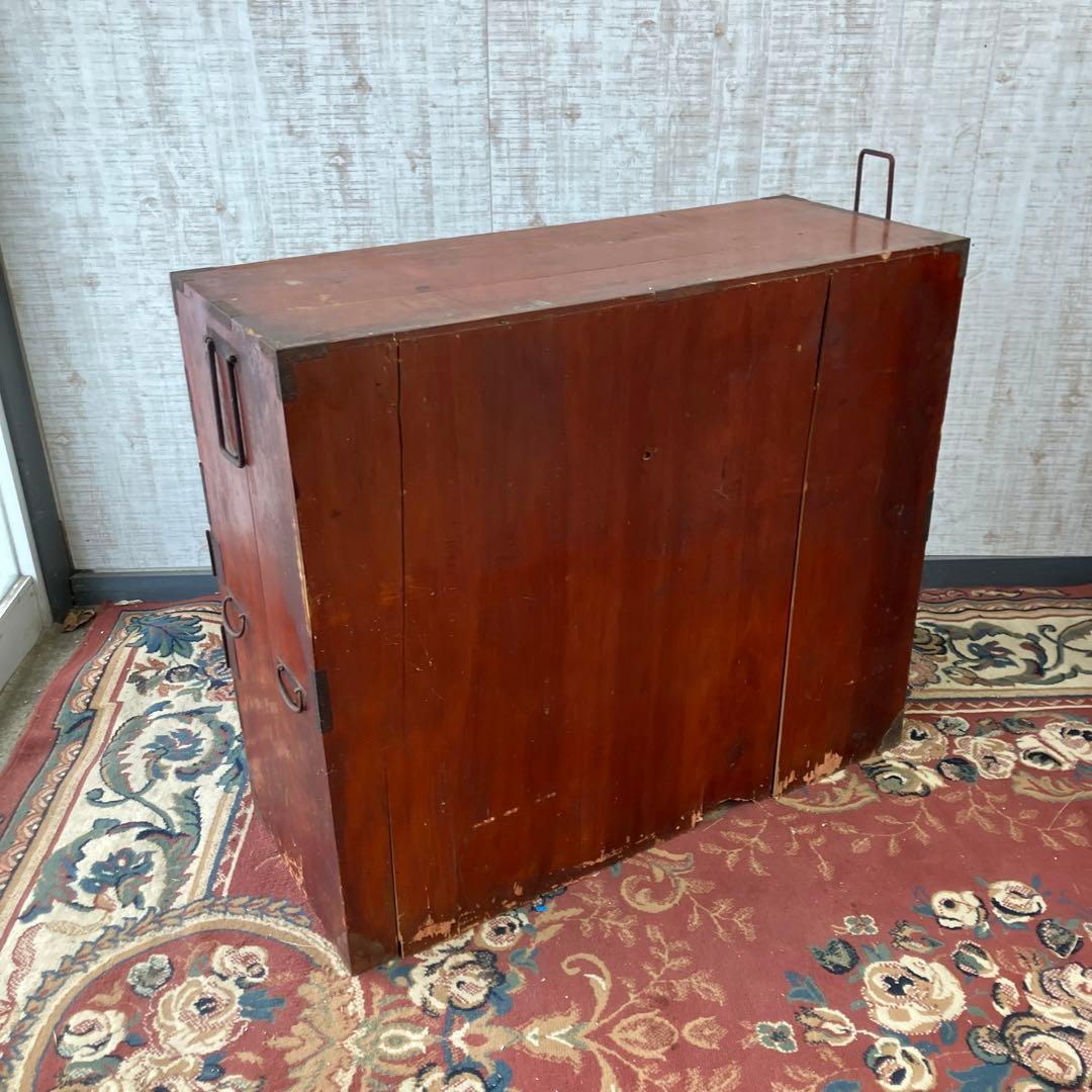 昭和レトロ 古家具 仙台箪笥 4段9杯 引き出し箪笥 和箪笥 ビンテージ 骨董