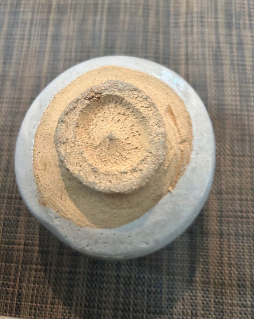 志野茶碗　沓茶碗　茶道具　抹茶茶碗 ト（加藤唐九郎？）在銘