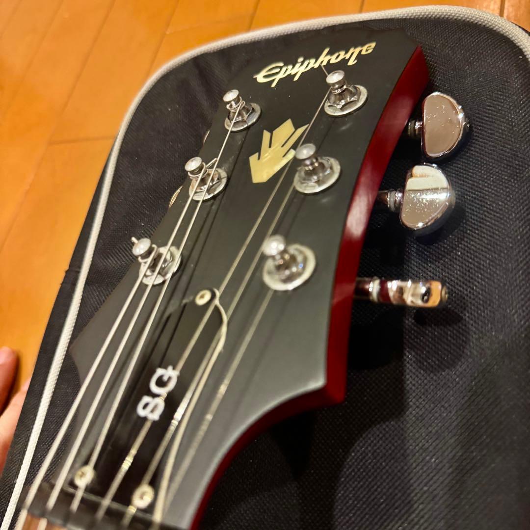 【美品】Epiphone G-400 Cherry SG 希少シリアルナンバー