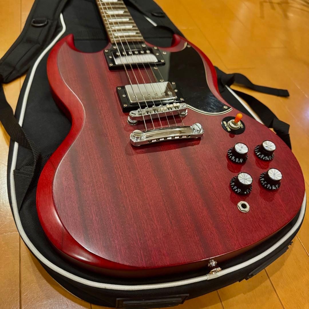 【美品】Epiphone G-400 Cherry SG 希少シリアルナンバー