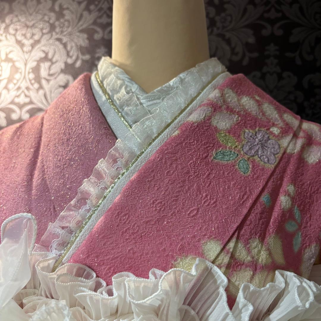 美品　辻ヶ花　花絞り　金通し　高級　刺繍　逸品　振袖　フルセット 振り袖