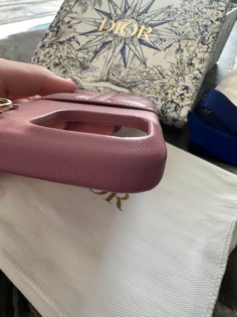 Christian Dior キルティングiPhone14Proケース