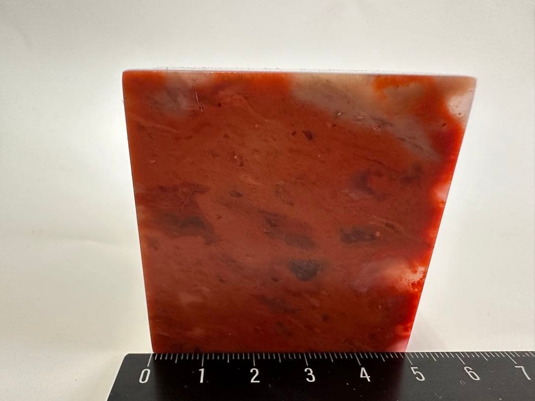 【螭虎献芝】大印面高級ラオス石　手彫り　篆刻　書道　印材　落款　遊印　雅号印箱付