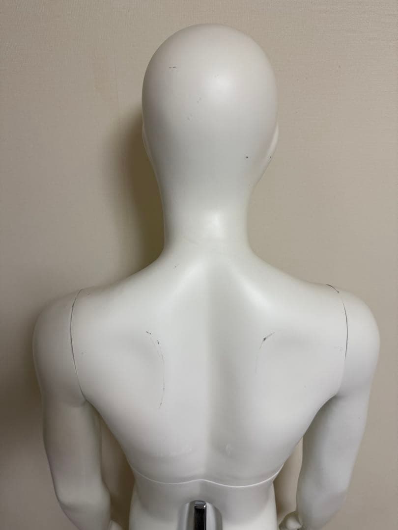 男性　全身トルソー　マネキン　白　高さ調整可能　ディスプレイ　店舗用品　ビジネス