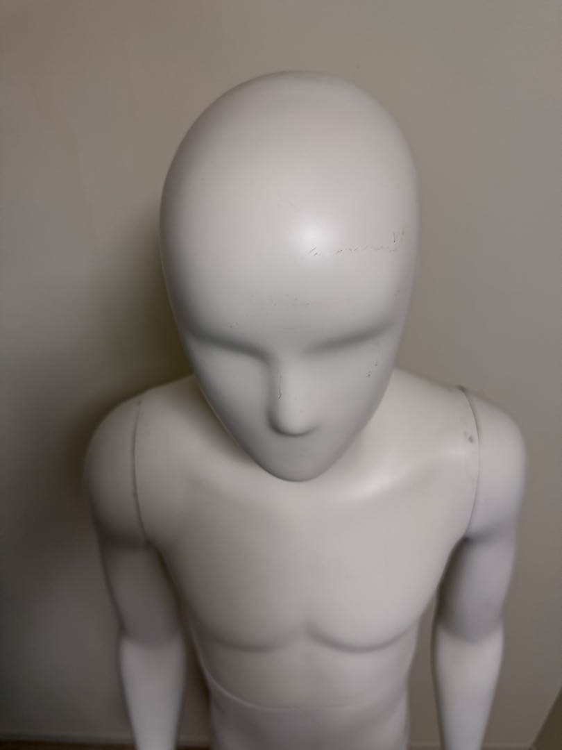 男性　全身トルソー　マネキン　白　高さ調整可能　ディスプレイ　店舗用品　ビジネス