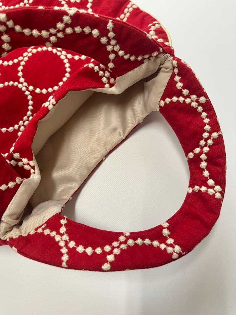 美品⭐︎ミナペルホネン タンバリン エッグバッグ　赤