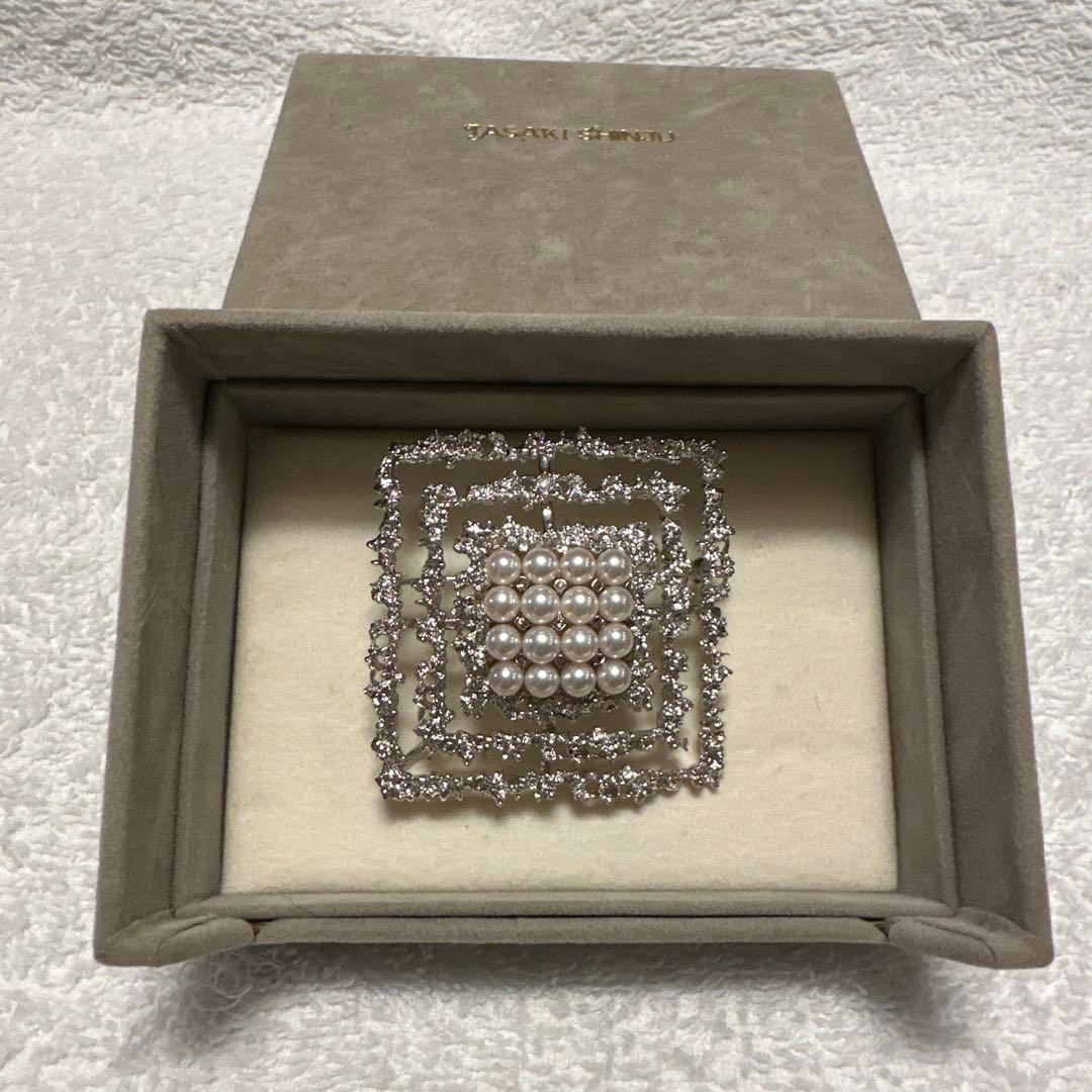 TASAKI　田崎真珠パール シルバー ブローチ