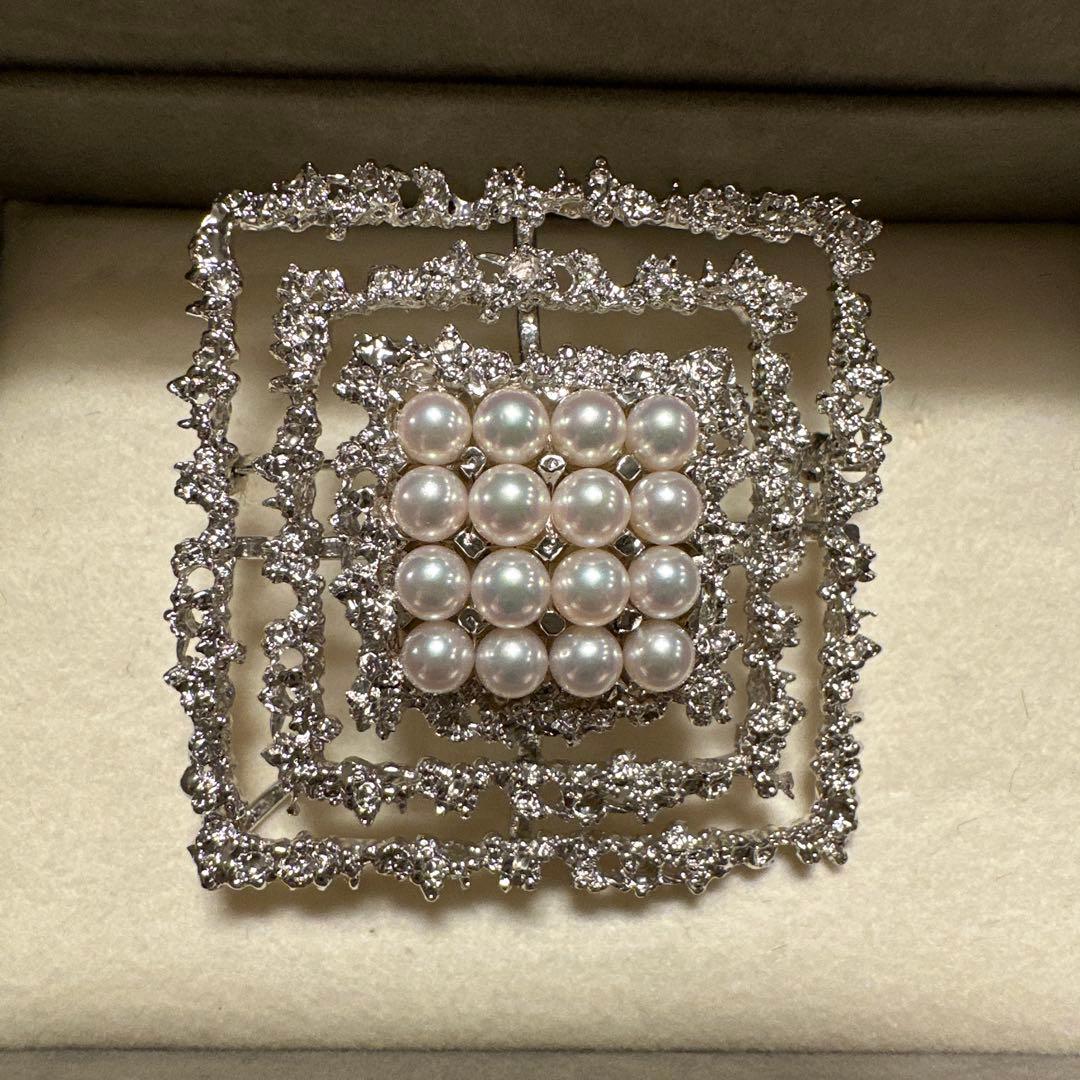 TASAKI　田崎真珠パール シルバー ブローチ