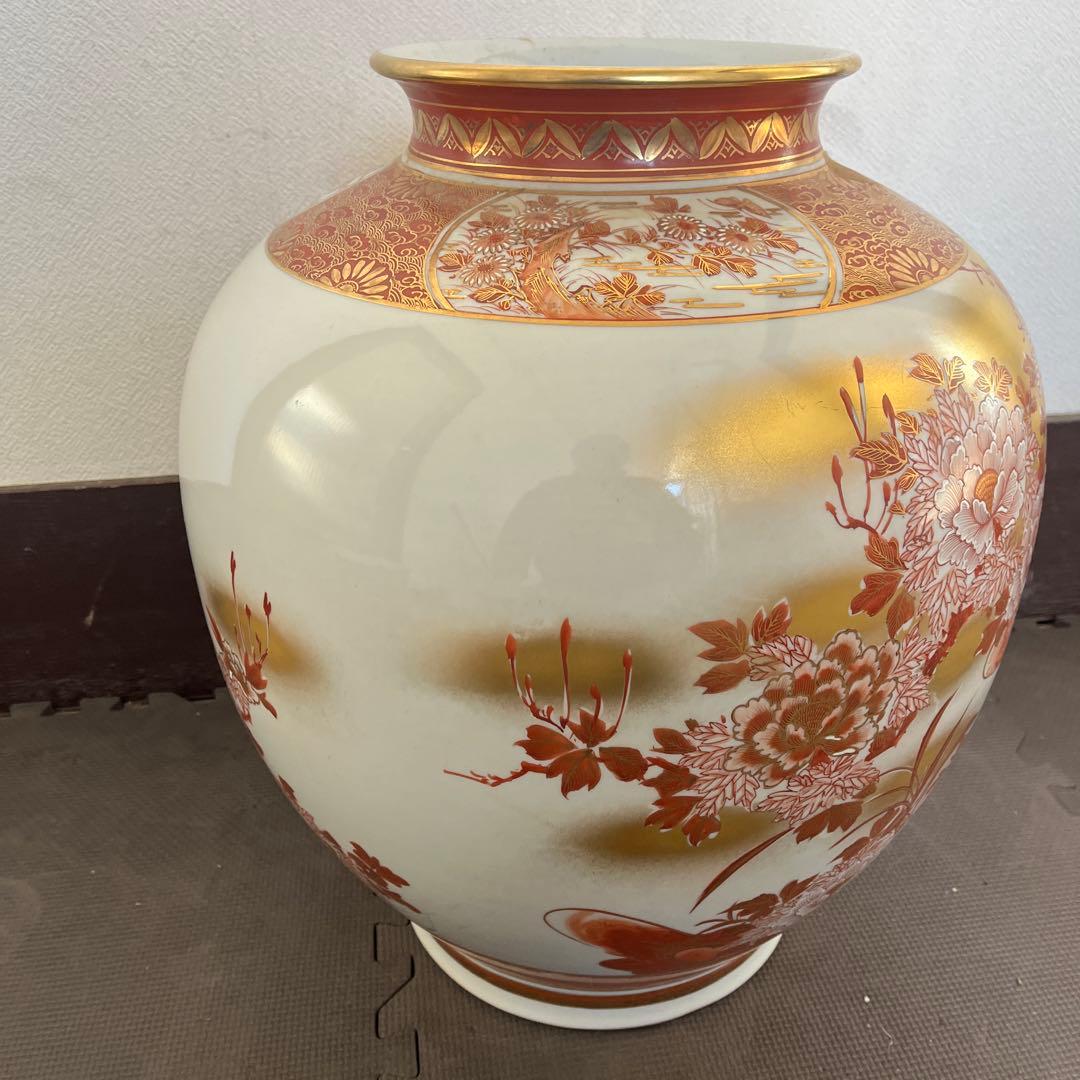 花瓶 九谷焼 仙春