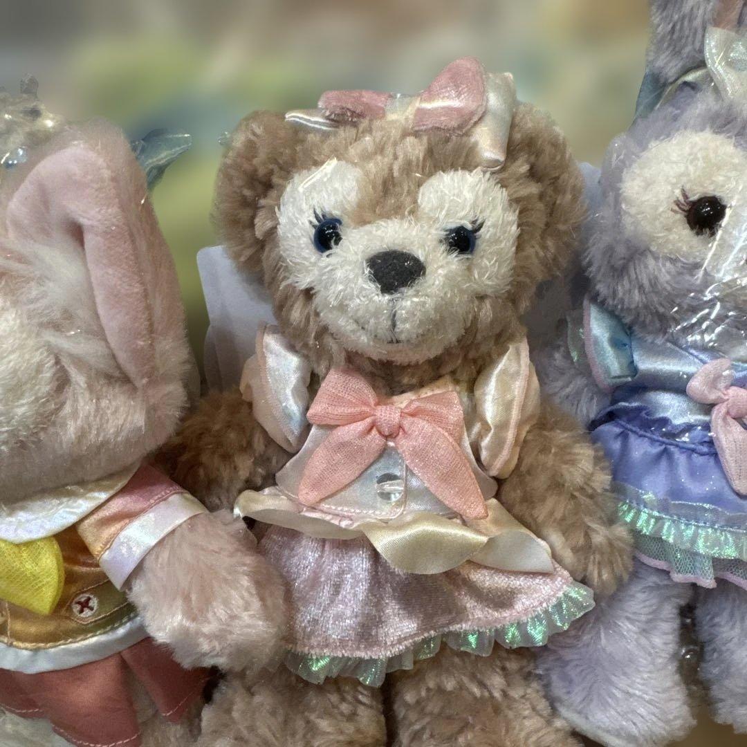 新品未使用 ダッフィー カラフルハピネス ポージープラッシー 7体 おまけ付き