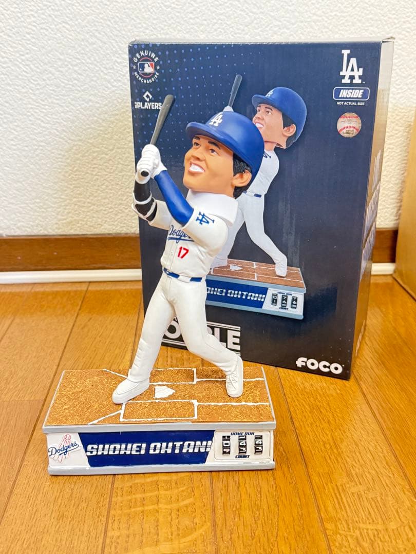 大谷翔平　ボブルヘッド ホームランカウンター　限定品　箱に難あり