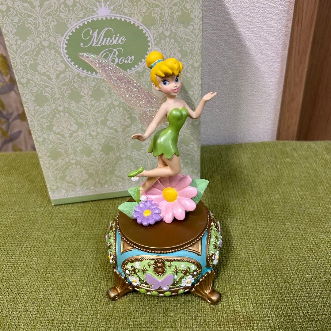ティンカーベル オルゴール 花と蝶　ディズニーストア