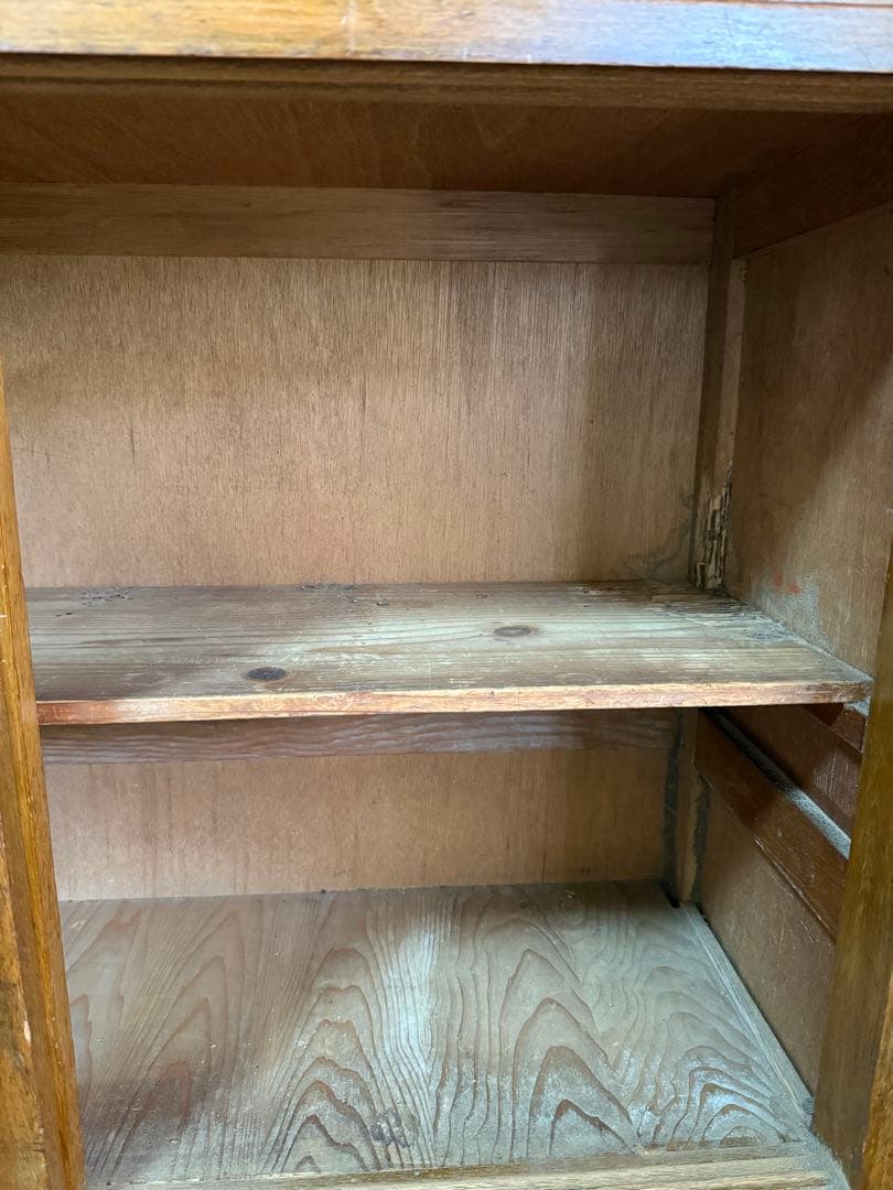 m*d様 【O-1672】食器棚 水屋 収納棚 キャビネット 昭和レトロ 古道具