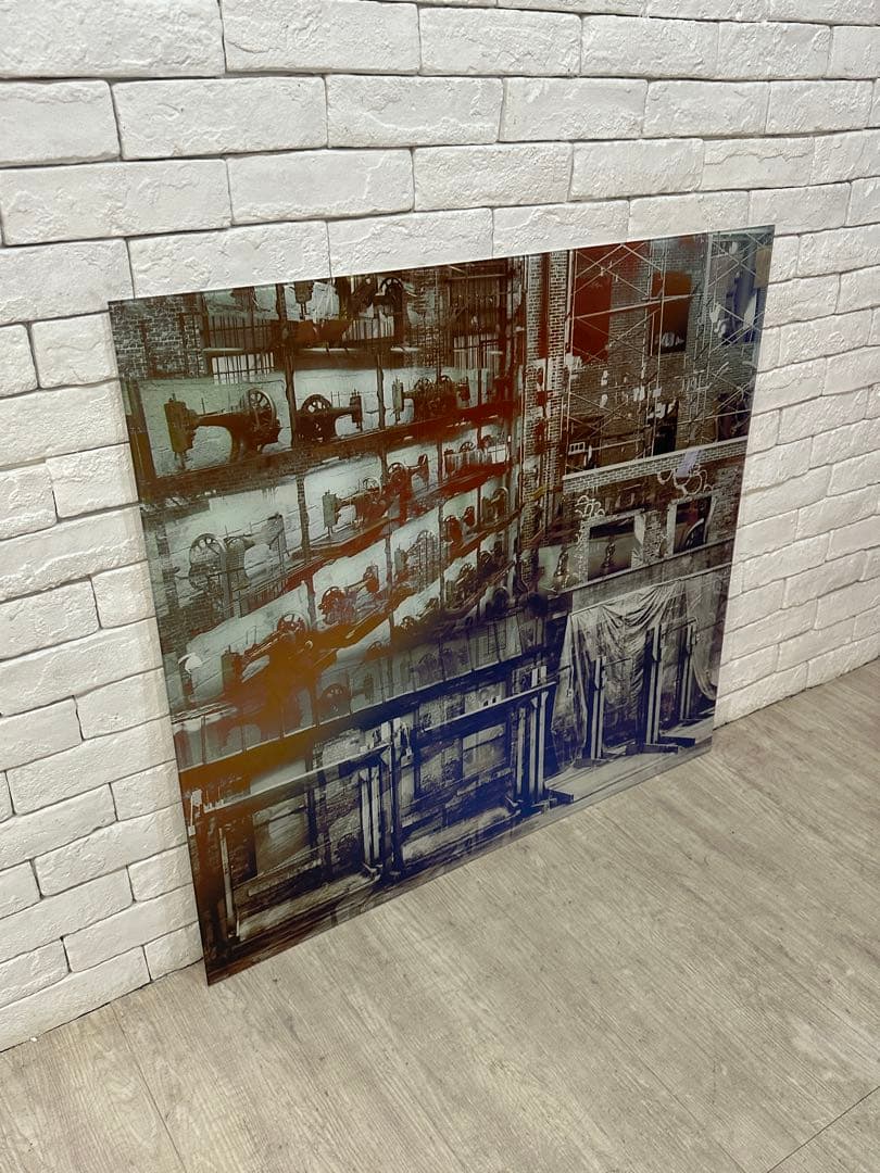 【東京都23区配送無料】定価5万円 ガラスアート 絵　ポスター　飾り　cm