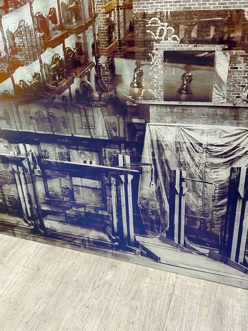 【東京都23区配送無料】定価5万円 ガラスアート 絵　ポスター　飾り　cm