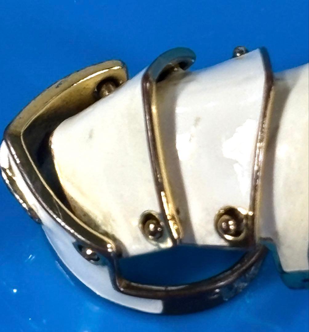 d*4様 希少✨ヴィヴィアン　アーマーリング　リング　ホワイト　ゴールド　レトロ