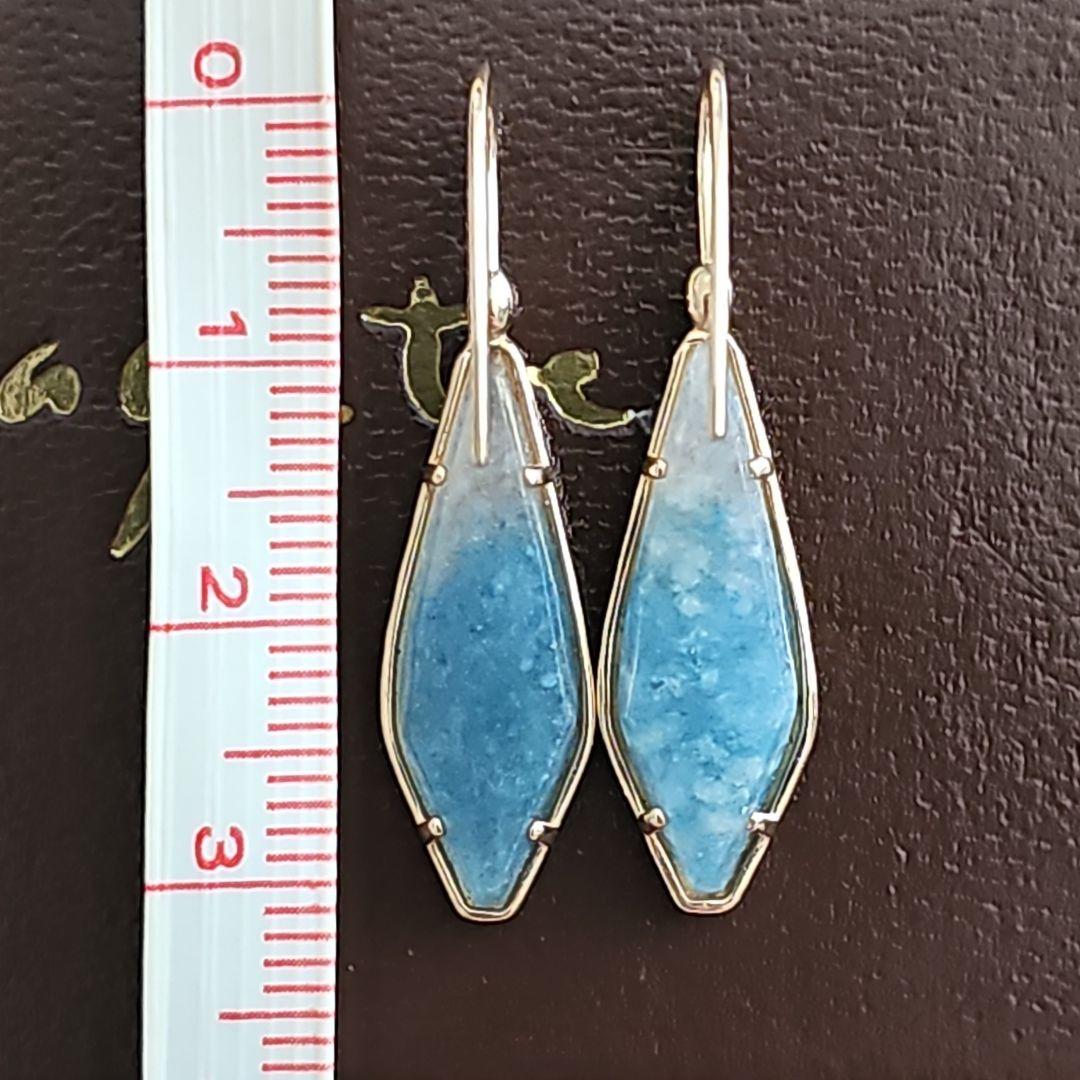 完売レア agete k10 クォーツァイト フックピアス