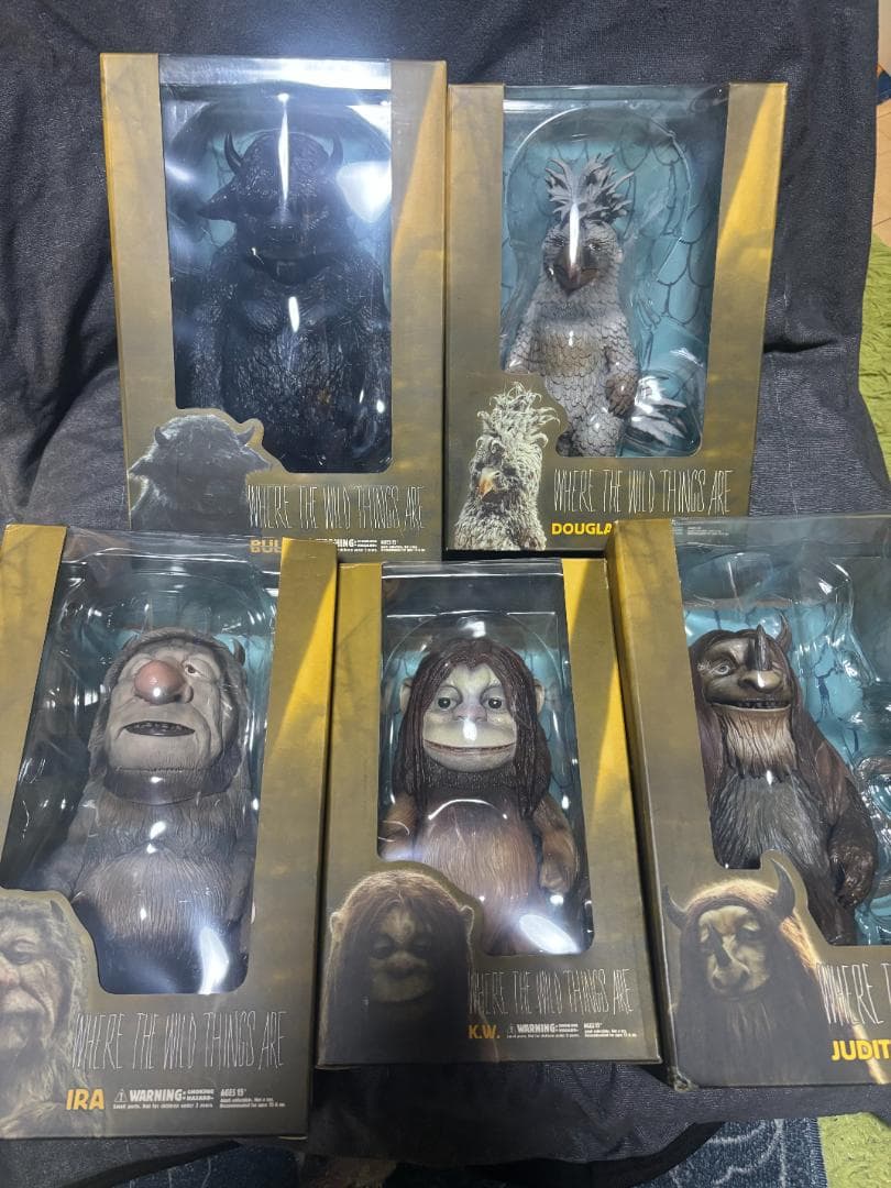 未開封品　メディコム・トイ　かいじゅうたちのいるところ5体セット