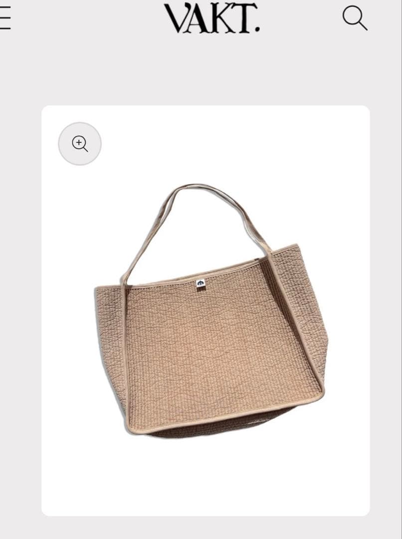 VAKT big bag ベージュ　バクト　未使用