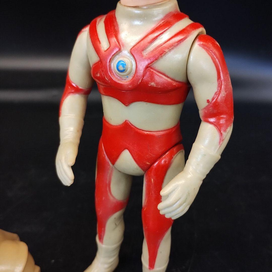 当時物　ブルマァク　ウルトラマンエースA マスク取れ　ソフビ 昭和レトロ