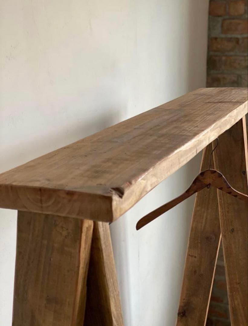 貴重　特別価格　数量限定　古材　ハンガーラック　無垢材　シンプル　ディスプレイ